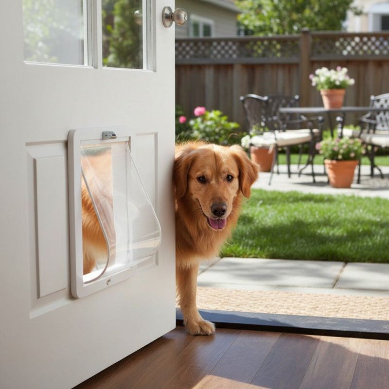 Dog Door Installation detail