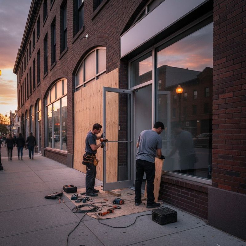 Storefront Door Repair detail